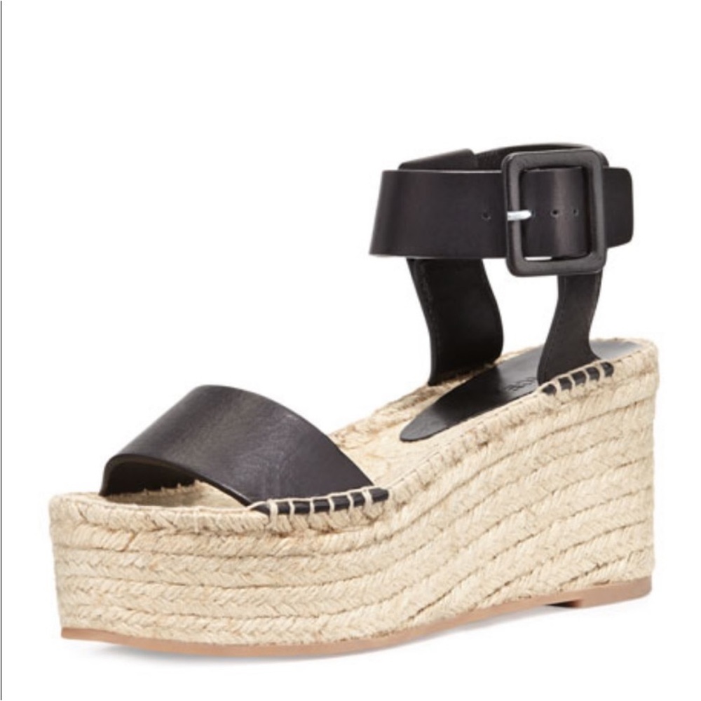 • vince • abby black wedges